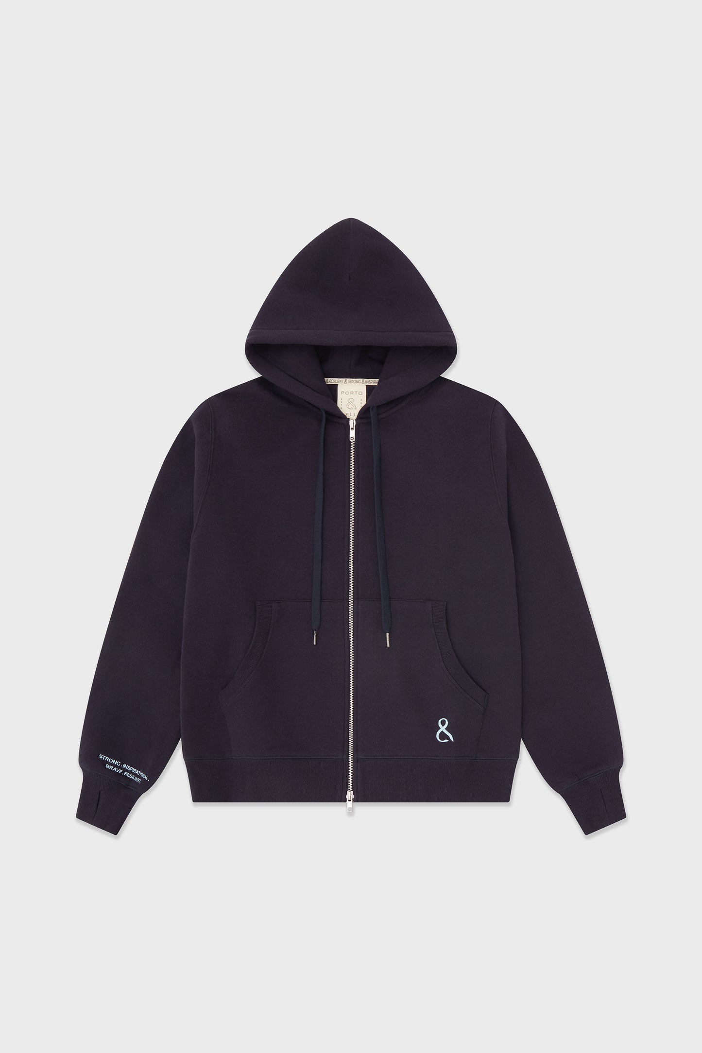 The Navy Full Zip Hoodie