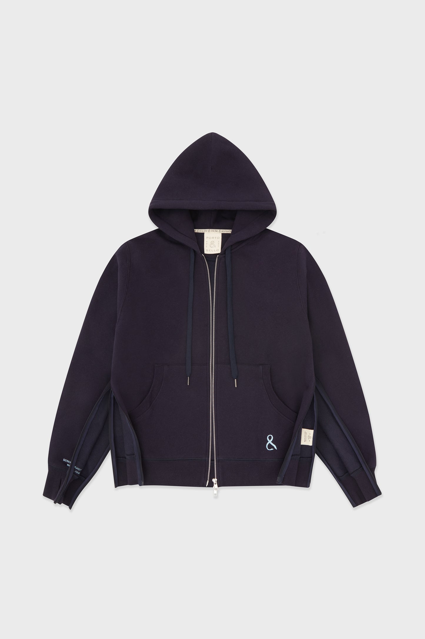 The Navy Full Zip Hoodie